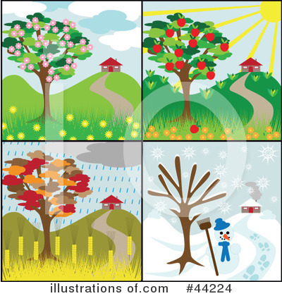 Royalty-Free (RF) Tree Clipart Illustration by kaycee - Stock Sample #44224