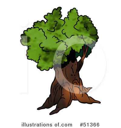 Royalty-Free (RF) Tree Clipart Illustration by dero - Stock Sample #51366