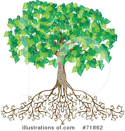 Royalty-Free (RF) Tree Clipart Illustration by inkgraphics - Stock Sample #71862