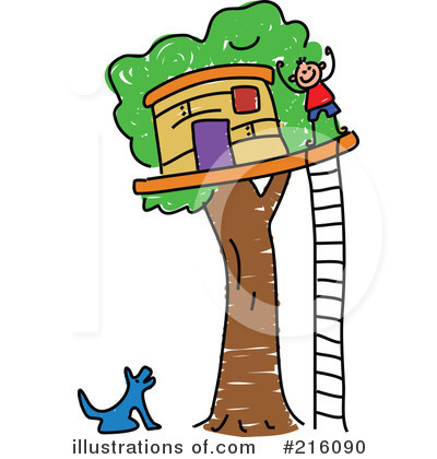 Royalty-Free (RF) Tree House Clipart Illustration by Prawny - Stock Sample #216090