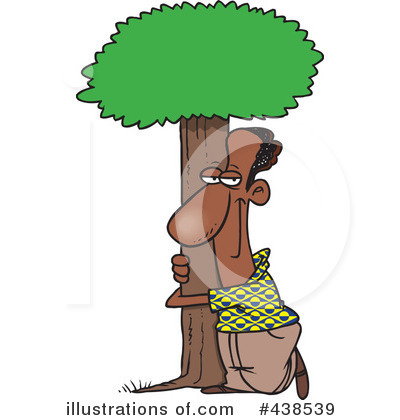 Royalty-Free (RF) Tree Hugger Clipart Illustration by toonaday - Stock Sample #438539