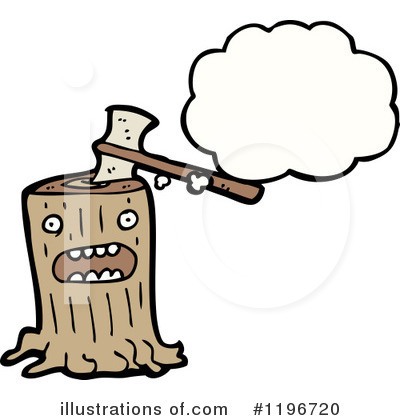 Royalty-Free (RF) Tree Stump Clipart Illustration by lineartestpilot - Stock Sample #1196720