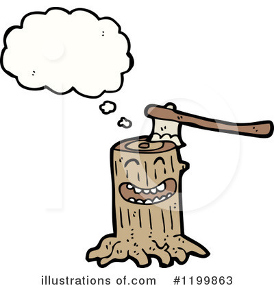 Royalty-Free (RF) Tree Stump Clipart Illustration by lineartestpilot - Stock Sample #1199863