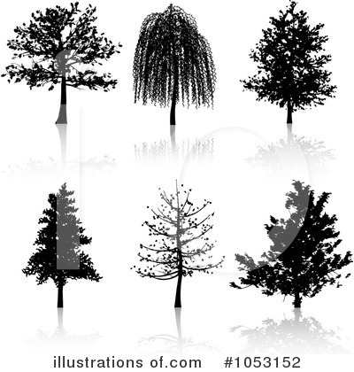 Willow Tree Clipart #1053152 by KJ Pargeter