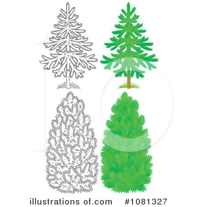 Royalty-Free (RF) Trees Clipart Illustration by Alex Bannykh - Stock Sample #1081327