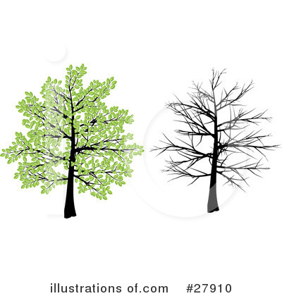 Royalty-Free (RF) Trees Clipart Illustration by KJ Pargeter - Stock Sample #27910