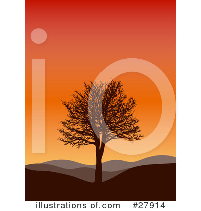 Royalty-Free (RF) Trees Clipart Illustration by KJ Pargeter - Stock Sample #27914