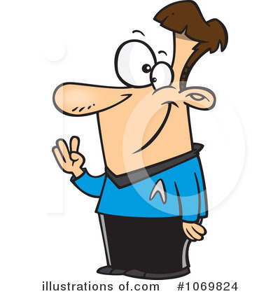 Royalty-Free (RF) Trekkie Clipart Illustration by toonaday - Stock Sample #1069824