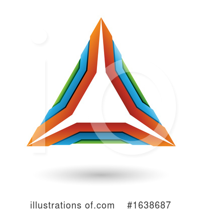 Royalty-Free (RF) Triangle Clipart Illustration by cidepix - Stock Sample #1638687