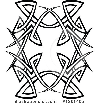 Royalty-Free (RF) Tribal Clipart Illustration by Chromaco - Stock Sample #1261405