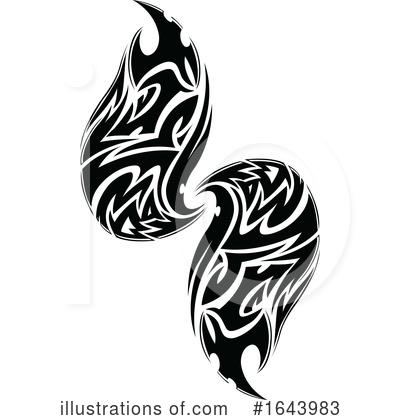 Royalty-Free (RF) Tribal Tattoo Clipart Illustration by Morphart Creations - Stock Sample #1643983