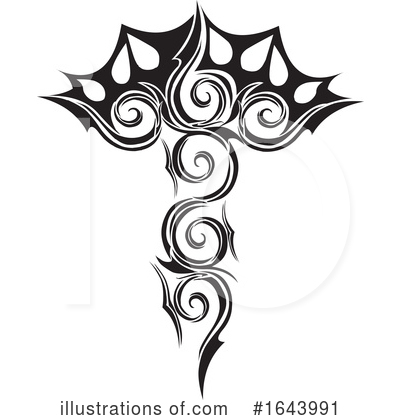 Royalty-Free (RF) Tribal Tattoo Clipart Illustration by Morphart Creations - Stock Sample #1643991