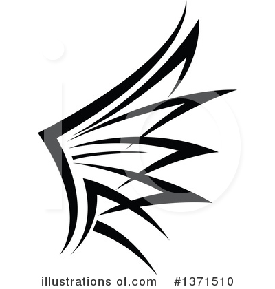 Tribal Wing Clipart #1371510 by Vector Tradition SM
