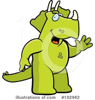 Royalty-Free (RF) Triceratops Clipart Illustration by Cory Thoman - Stock Sample #102962