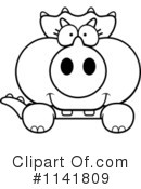Triceratops Clipart #1141809 by Cory Thoman