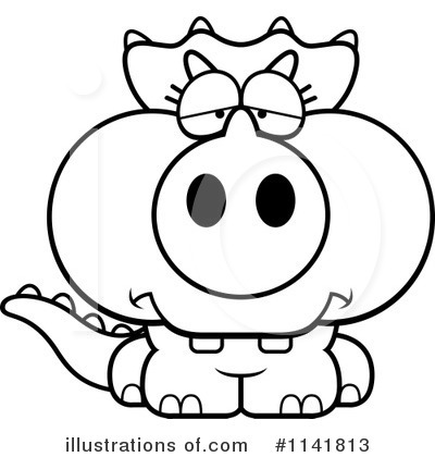 Royalty-Free (RF) Triceratops Clipart Illustration by Cory Thoman - Stock Sample #1141813