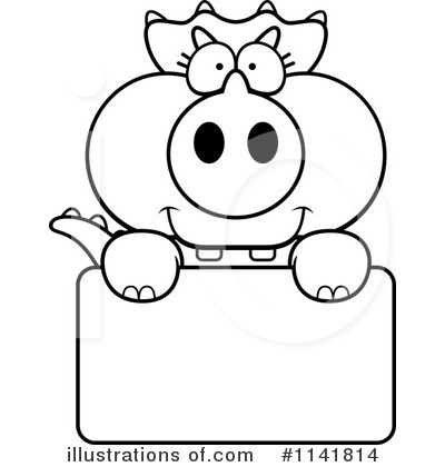 Royalty-Free (RF) Triceratops Clipart Illustration by Cory Thoman - Stock Sample #1141814