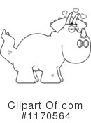 Triceratops Clipart #1170564 by Cory Thoman
