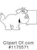 Triceratops Clipart #1170571 by Cory Thoman