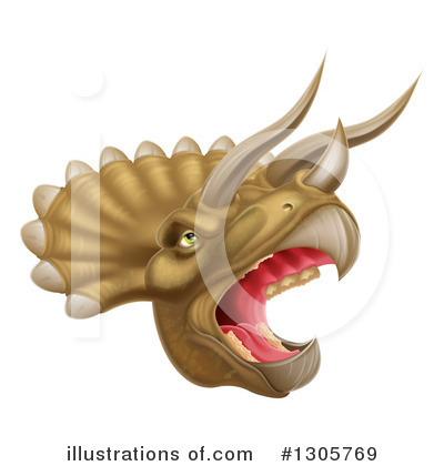 Royalty-Free (RF) Triceratops Clipart Illustration by AtStockIllustration - Stock Sample #1305769