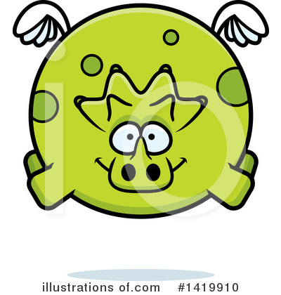 Triceratops Clipart #1419910 by Cory Thoman