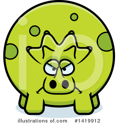 Triceratops Clipart #1419912 by Cory Thoman