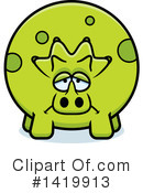Triceratops Clipart #1419913 by Cory Thoman