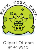 Triceratops Clipart #1419915 by Cory Thoman