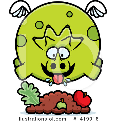 Royalty-Free (RF) Triceratops Clipart Illustration by Cory Thoman - Stock Sample #1419918