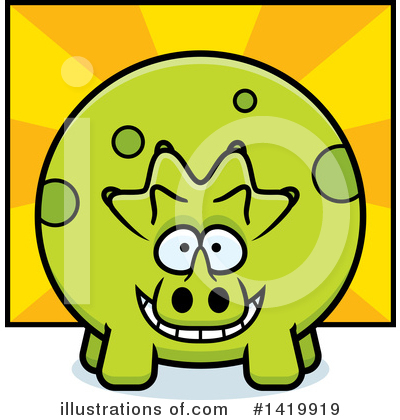 Triceratops Clipart #1419919 by Cory Thoman