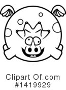Triceratops Clipart #1419929 by Cory Thoman