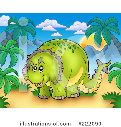 Royalty-Free (RF) Triceratops Clipart Illustration by visekart - Stock Sample #222099