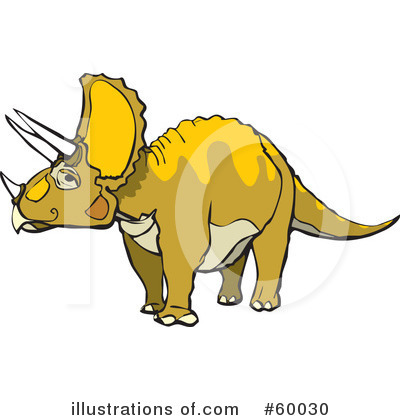 Royalty-Free (RF) Triceratops Clipart Illustration by xunantunich - Stock Sample #60030