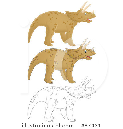 Triceratops Clipart #87031 by Alex Bannykh