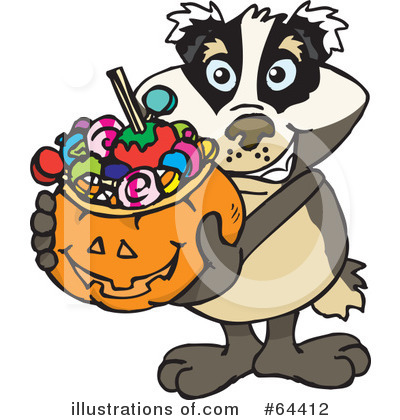 Royalty-Free (RF) Trick Or Treater Clipart Illustration by Dennis Holmes Designs - Stock Sample #64412