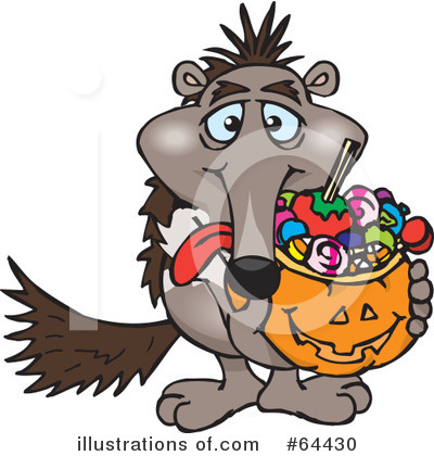 Royalty-Free (RF) Trick Or Treater Clipart Illustration by Dennis Holmes Designs - Stock Sample #64430
