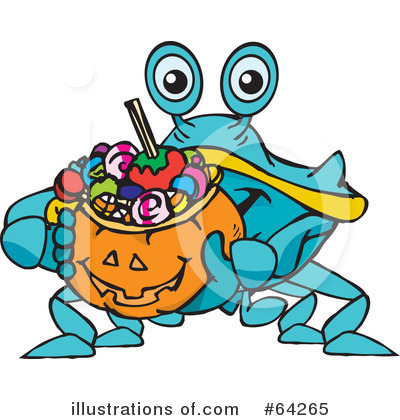 Trick Or Treating Clipart #64265 by Dennis Holmes Designs