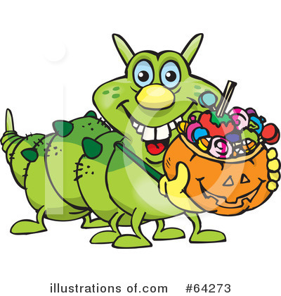 Royalty-Free (RF) Trick Or Treating Clipart Illustration by Dennis Holmes Designs - Stock Sample #64273