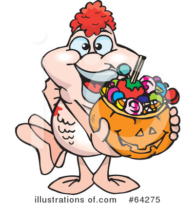 Trick Or Treating Clipart #64275 by Dennis Holmes Designs