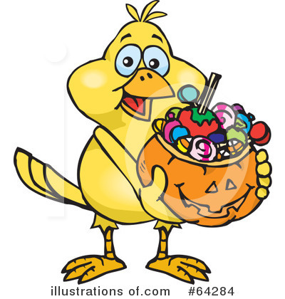 Royalty-Free (RF) Trick Or Treating Clipart Illustration by Dennis Holmes Designs - Stock Sample #64284