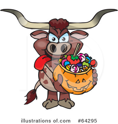 Royalty-Free (RF) Trick Or Treating Clipart Illustration by Dennis Holmes Designs - Stock Sample #64295