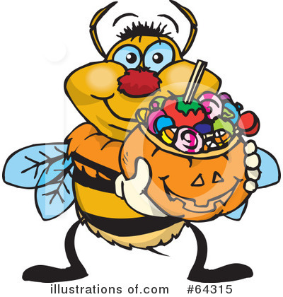 Royalty-Free (RF) Trick Or Treating Clipart Illustration by Dennis Holmes Designs - Stock Sample #64315