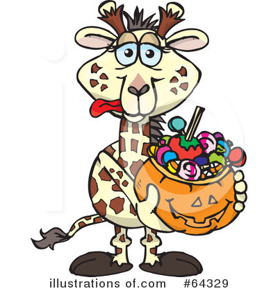 Royalty-Free (RF) Trick Or Treating Clipart Illustration by Dennis Holmes Designs - Stock Sample #64329