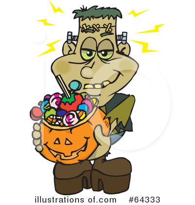 Trick Or Treating Clipart #64333 by Dennis Holmes Designs