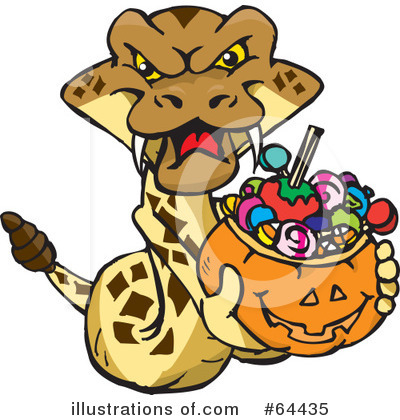 Rattlesnake Clipart #64435 by Dennis Holmes Designs
