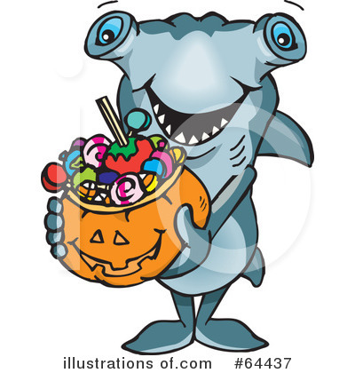 Royalty-Free (RF) Trick Or Treating Clipart Illustration by Dennis Holmes Designs - Stock Sample #64437