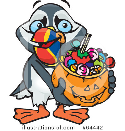 Royalty-Free (RF) Trick Or Treating Clipart Illustration by Dennis Holmes Designs - Stock Sample #64442