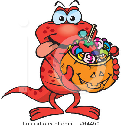 Royalty-Free (RF) Trick Or Treating Clipart Illustration by Dennis Holmes Designs - Stock Sample #64450