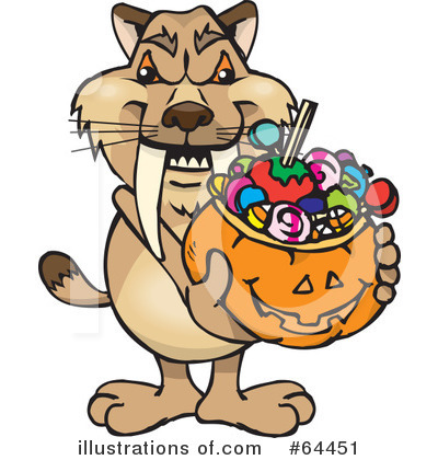 Royalty-Free (RF) Trick Or Treating Clipart Illustration by Dennis Holmes Designs - Stock Sample #64451
