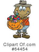Trick Or Treating Clipart #64454 by Dennis Holmes Designs